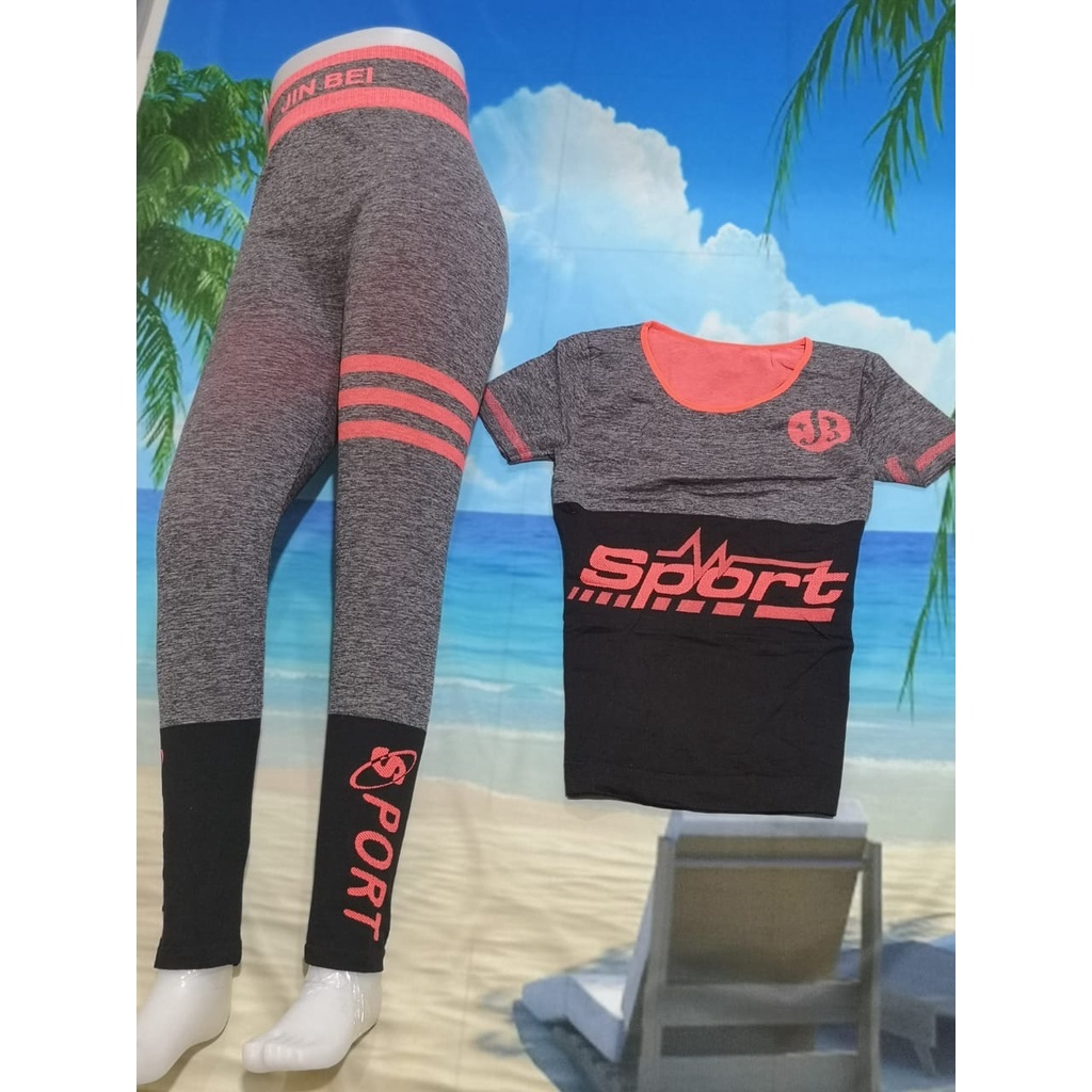 Setelan Baju Olahraga 503 / Setelan Leging / Baju Senam / Baju gym / Baju fitness/ Baju sepeda / Baju aerobic