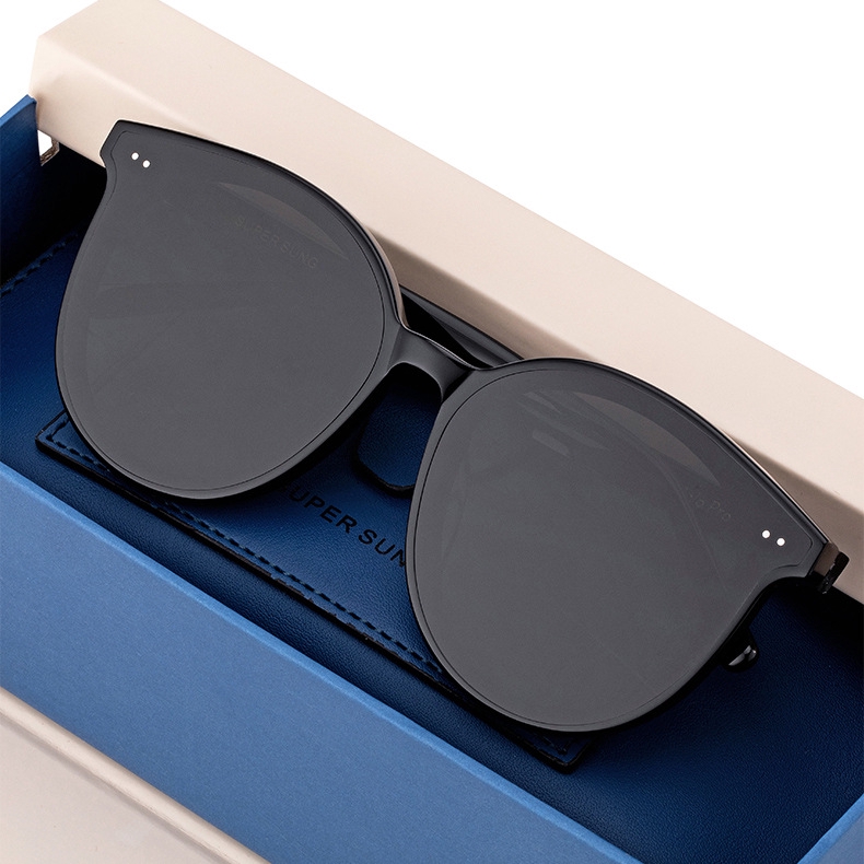 Fashion round frame ins trend men and women all-match sunglasses