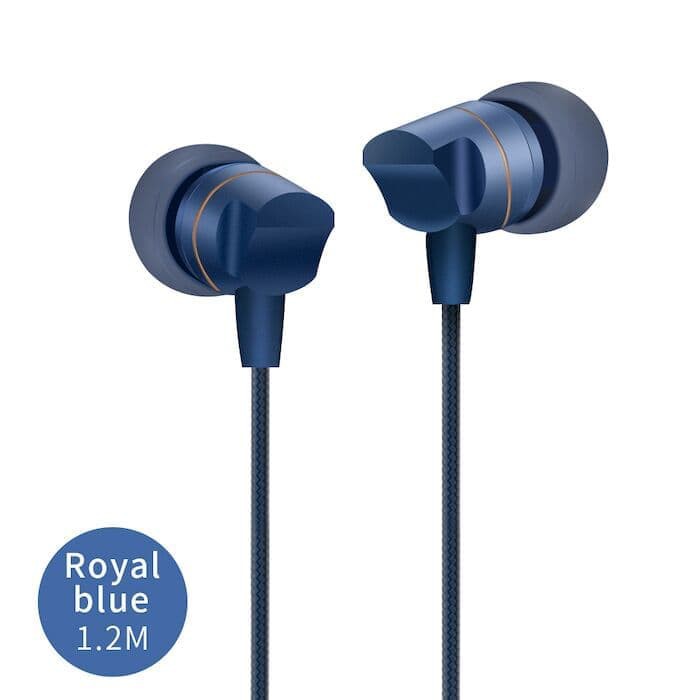 JOYROOM Earphone Braided Metal Earphone JR-E207 BLUE