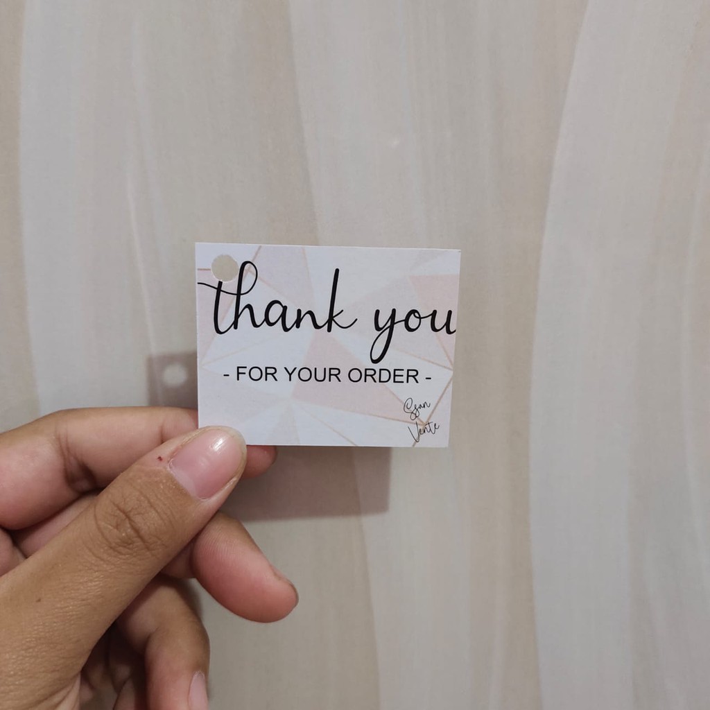 [AP 260] THANKYOU CARD CUSTOM DESIGN BEBAS DARI CUSTOMER