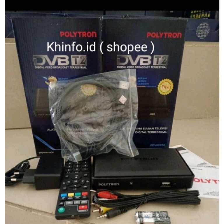 STB DVB PDV 620 T2 POLYTRON NEW SERIES/STB DIGITAL/SET TOP BOX TV DIGITAL/PENERIMA SINYAL TV DIGITAL