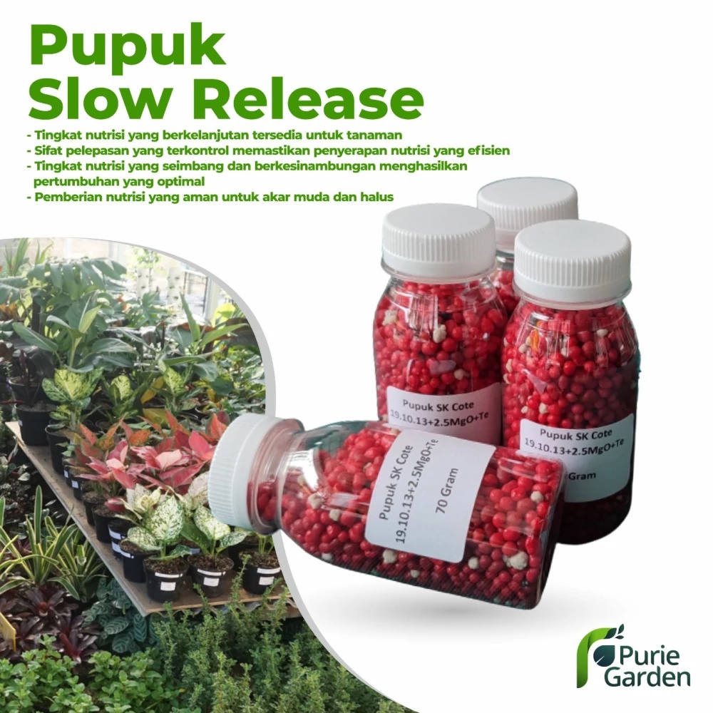 Osmocote Dekastar Pupuk Merah Slow Release Tanaman Hias 19.10.13+2.5MgO+Te Kemasan Botol PG SBY