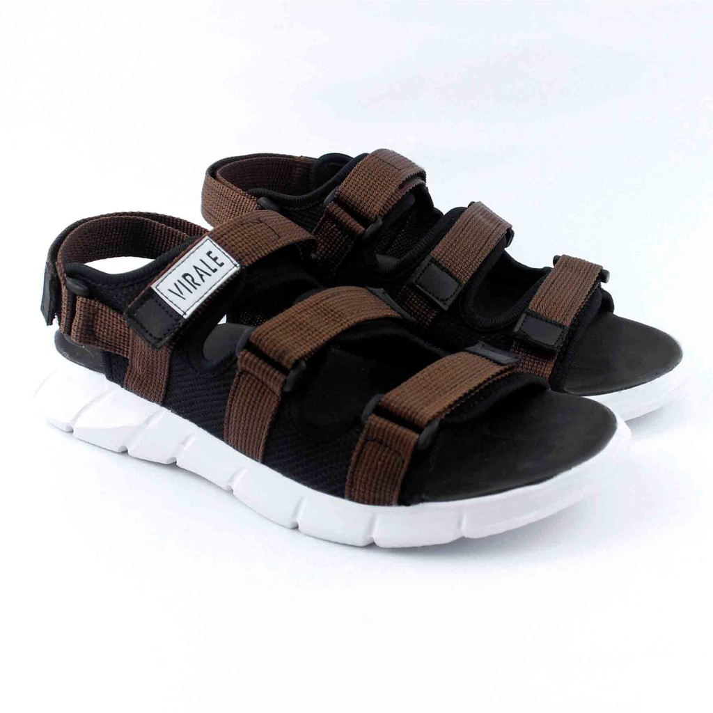 Sandal Gunung Pria Model Outdoor Korea Bahan Ringan PL 01 GRATIS Sandal Slop Casual CVL 11