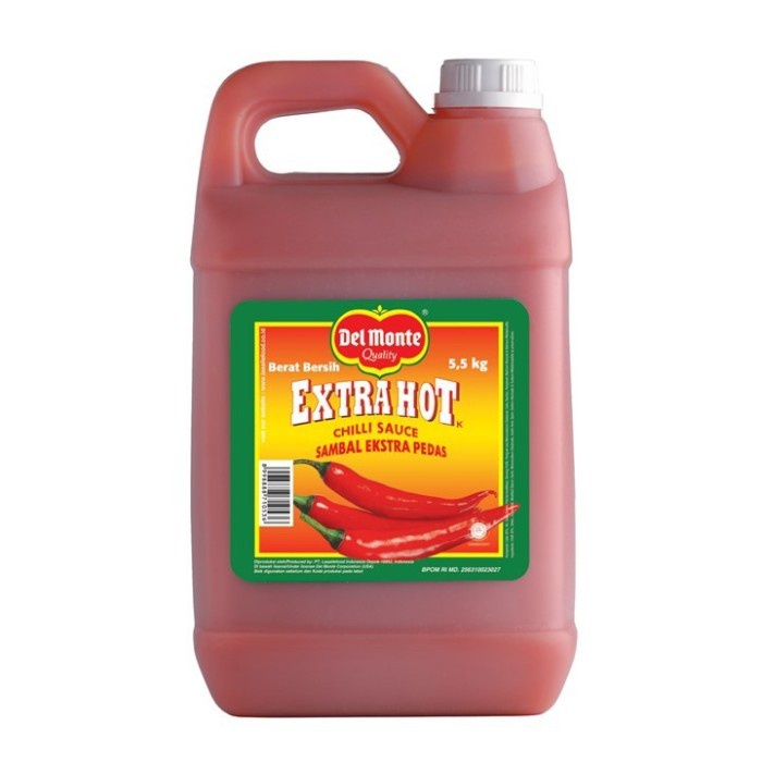 

DelMonte Saus Sambal Extra Pedas Jerigen 5.5 Kg - Del Monte Extra Hot Chilli Sauce 5.5Kg