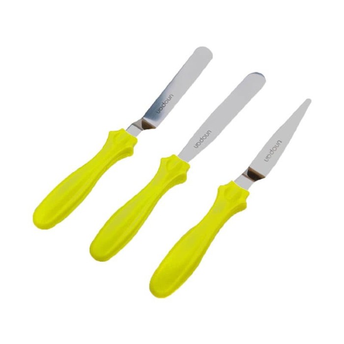 Unopan UN35211 - set 3pcs Unopan stainless butter cream spatula