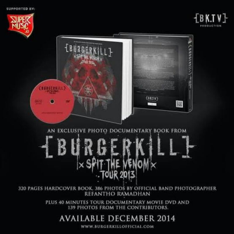 Photobooks Burgerkill “Spit The Venom Tour 2013” Photobook &amp; DVD 