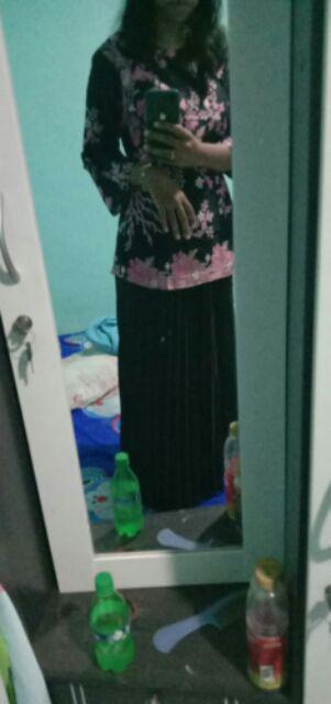 Batik Dolby Dolbi Dobby Doby Tenun Sutra Tulis Katun Atbm Baron Atasan Batik Wanita Sogan Srg308