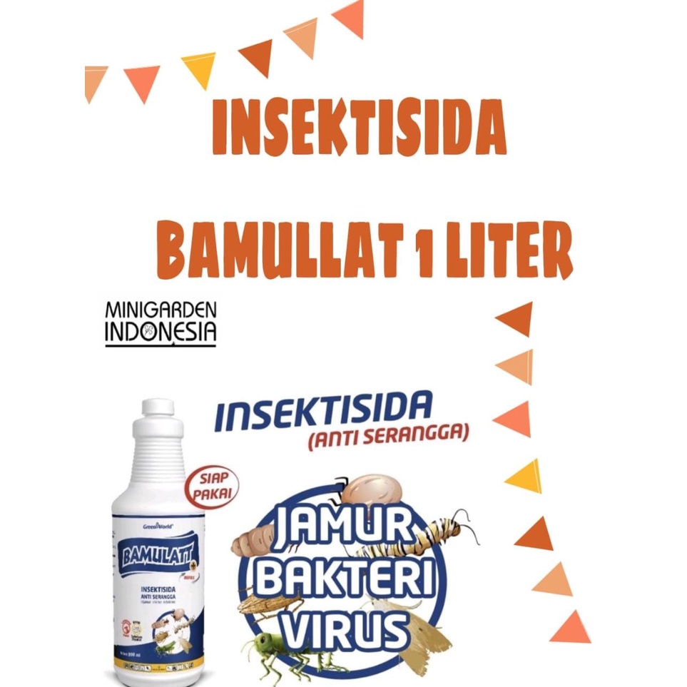 BAMULATT 1 LITER REFILL INSEKTISIDA siap pakai pembasmi serangga virus bakteri jamur kutu putih