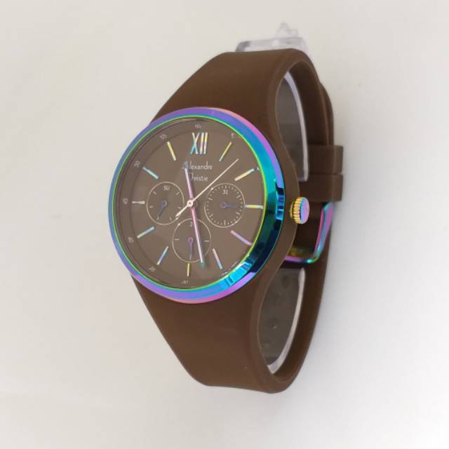 Jam tangan Alexandre Chtistie AC 2773 BF brown jam tangan wanita