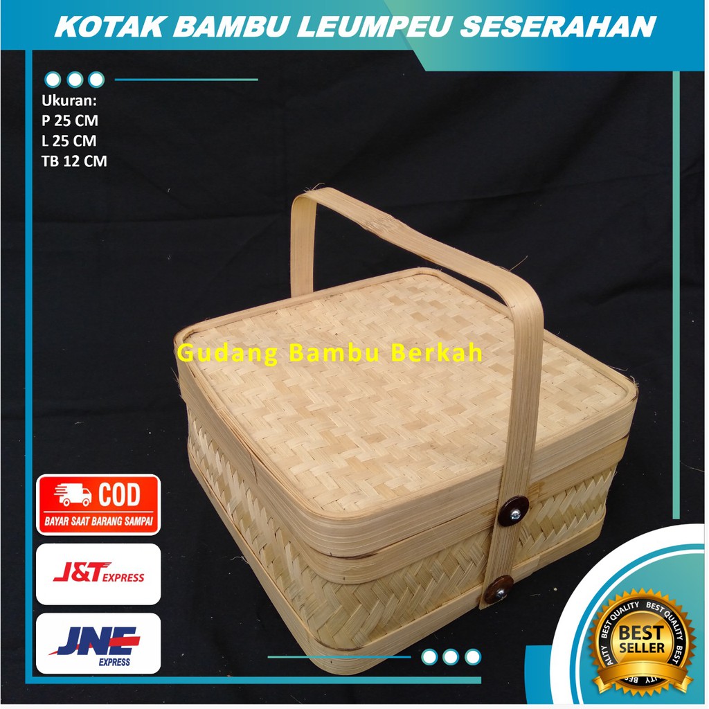 Hampers Kotak Bambu Hantaran Pernikahan / Box Souvenir Parcel Bambu Hantaran Pernikahan