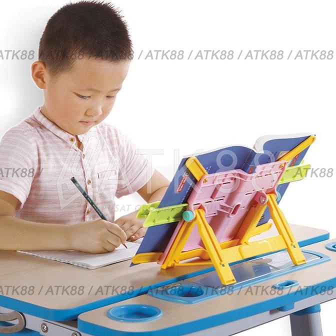 

BISA COD Book Stand Holder Portable Plastic - Penyangga Buku untuk Anak OBRAL Kode 134