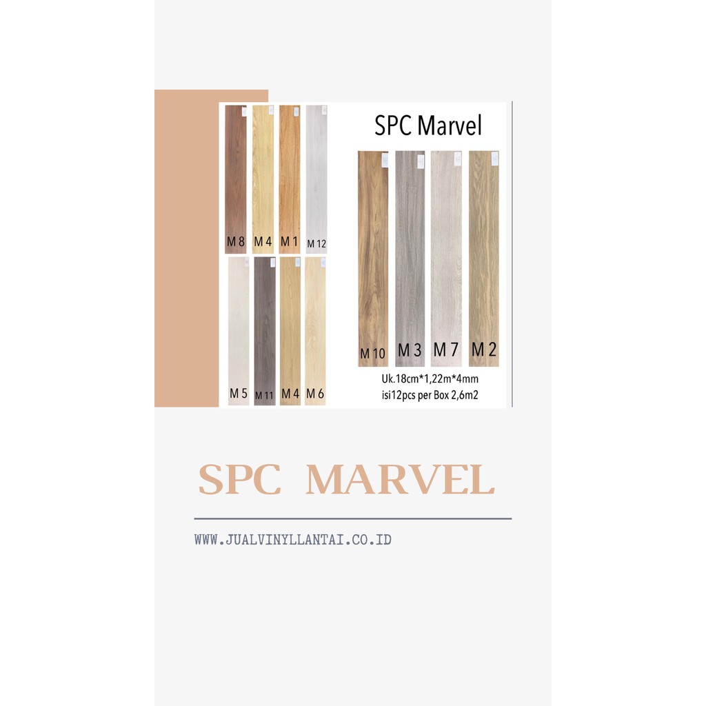 4mm lantai Vinyl Spc Marvel