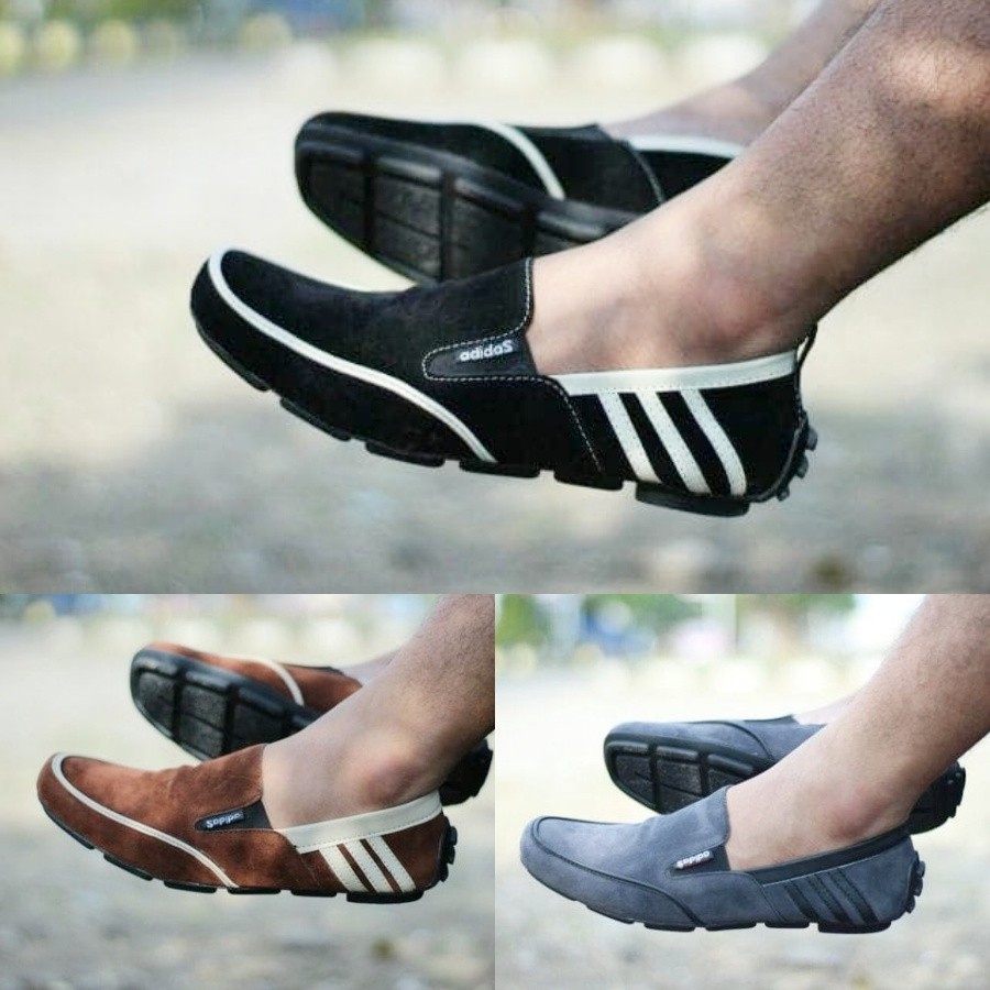 Sepatu Selop Dembele Slip On Pria Casual Slop Pria Kerja Formal Suede TERLARIS