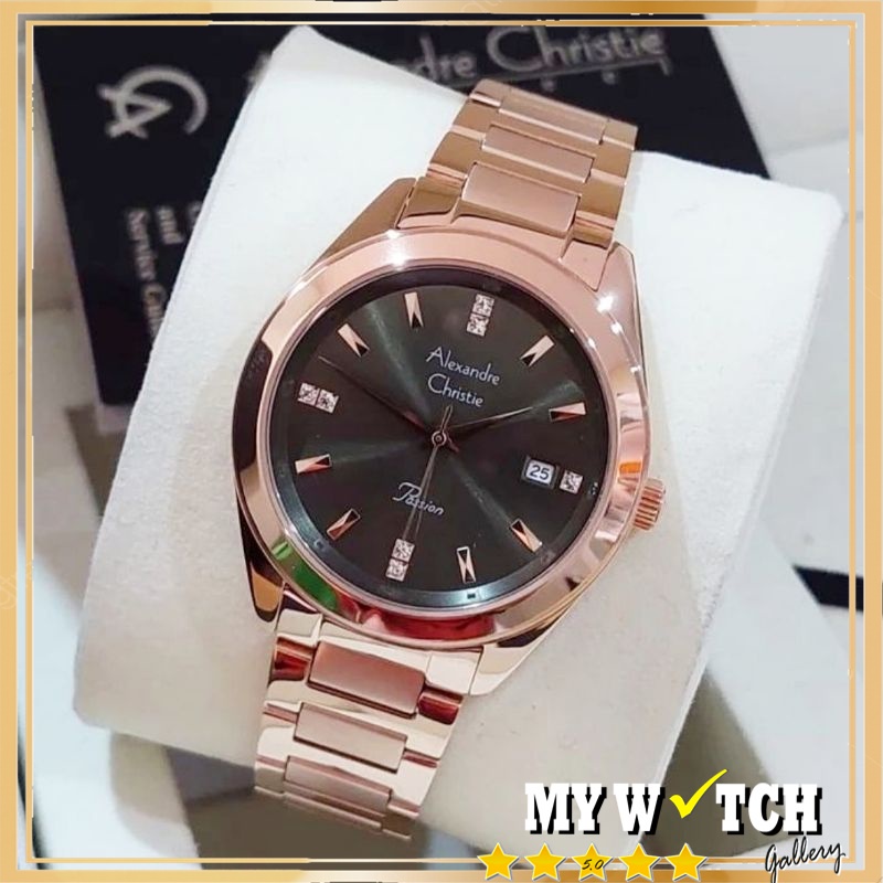 Alexandre Christie / Alexander AC 2948 LD Jam Tangan Wanita Original Diameter 3,8 cm