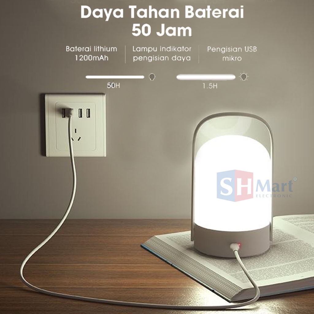 LAMPU GANTUNG PORTABLE TERANG 360° LAMPU SENTER SW-RLW08 PUTIH - SAMONO