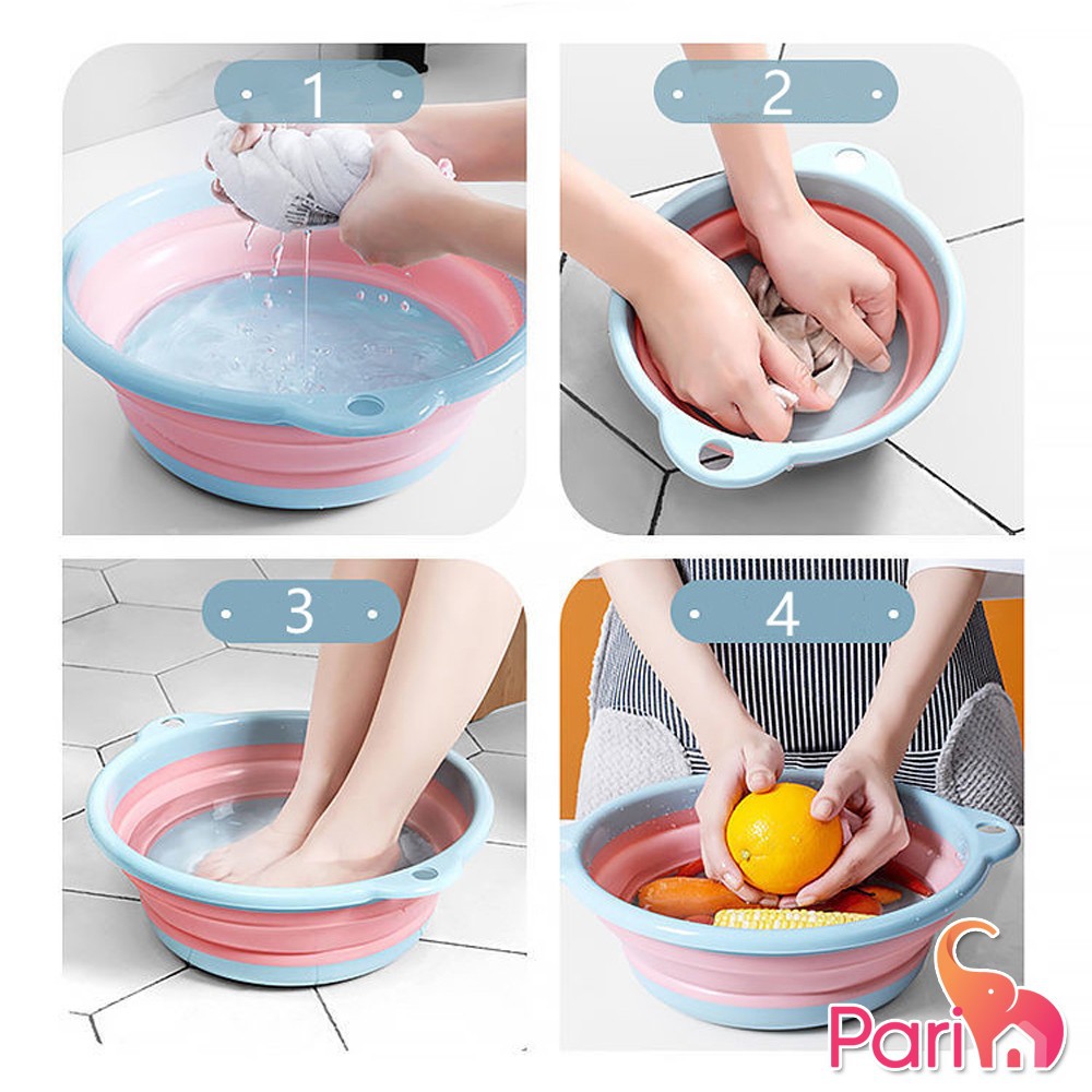 Baskom Lipat Multifungsi Foldable Wash Ember Portable