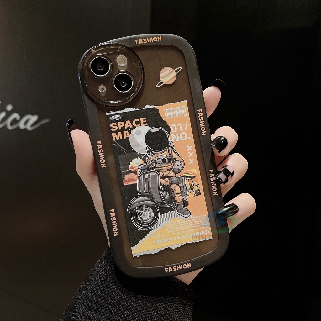 Casing TPU Redmi Note 11S 11 Pro 10C 10A 9C 9T 9A 10 5G 10S 9 8 Pro 7 Poco M3 X3 Pro NFC Motif Astronaut Motor