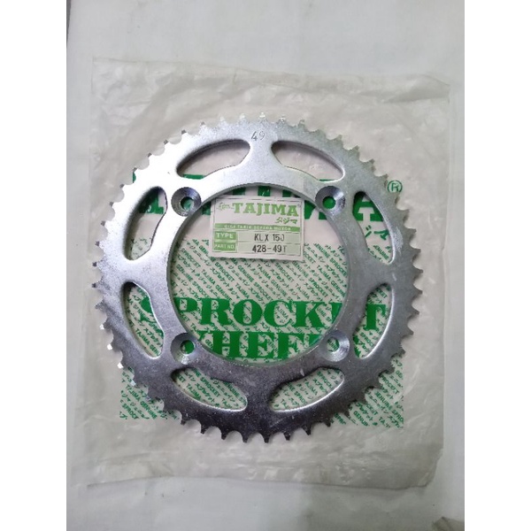 gir gear belakang klx 150 dtracker 49 428 tajima bukan TK sss xtreme