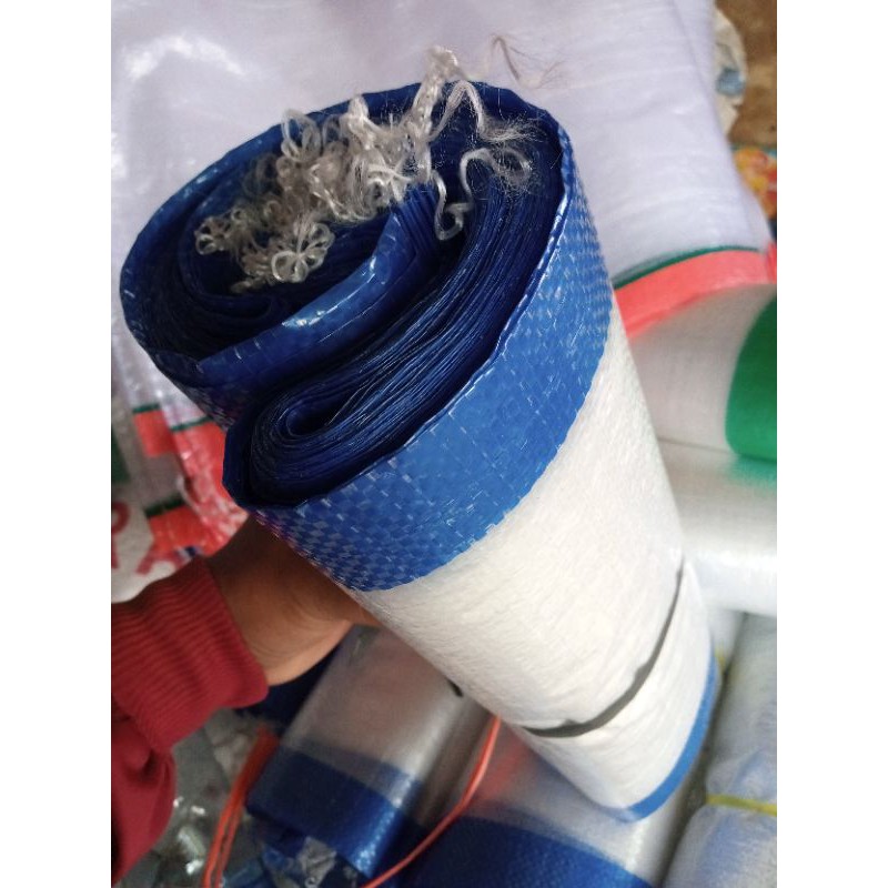 10 karung beras ukuran 15 kg/karung plastik