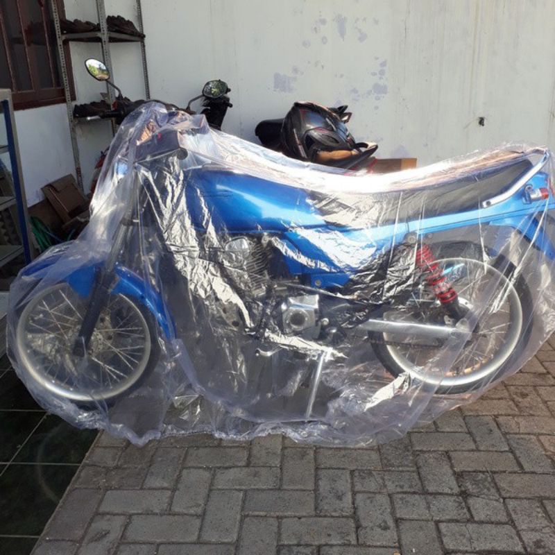 Cover Motor Transparan Plastik / Plastic Cover murah grosir