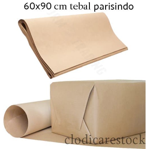 

KADO PERNIKAHAN Kertas Coklat Tebal Bungkus Packing Online Shop 60x90 ADWA WAW