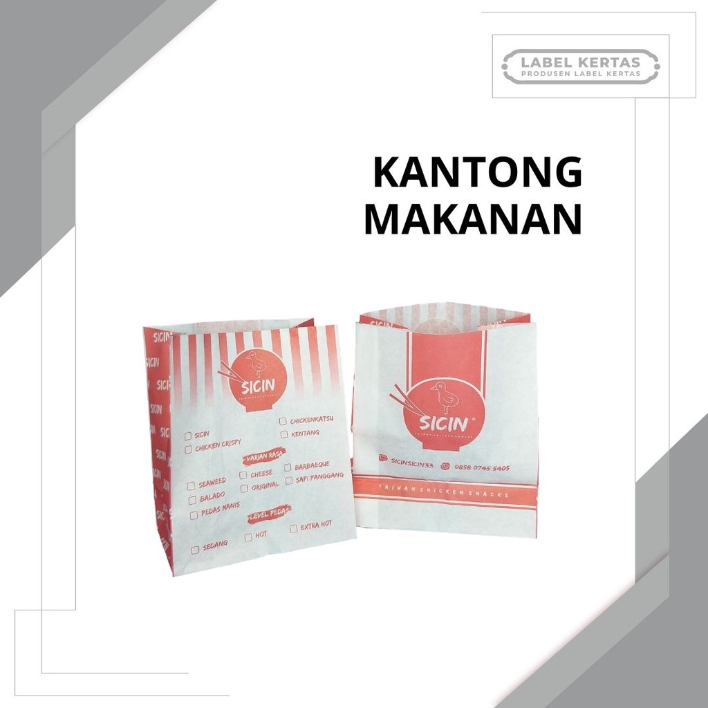 

(PO) KANTONG MAKANAN |CETAK KANTONG CUSTOM | KANTONG GREASEPROOF