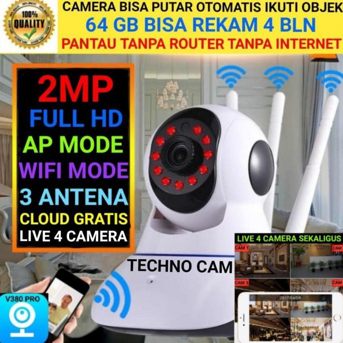 V380 Ip Camera Cctv 2Mp FHD 1080p Wireless SPC Xiaomi Cctv Killer - TANPA MEMORY