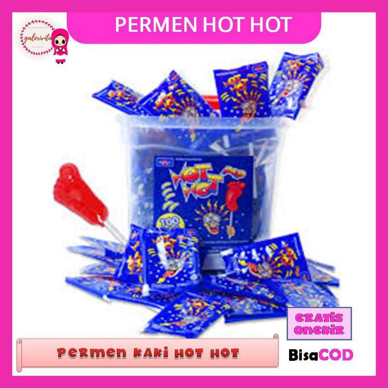 

Loli Kaki 5 Gram Rasa Mangga/Permen Kaki Hot Hot Pop/Permen Jajanan Jadul/Permen KakiA66