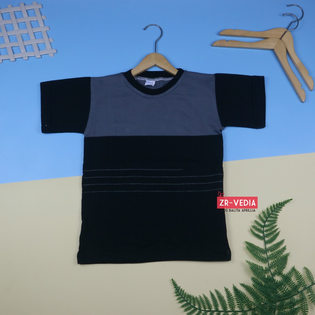 Kaos Salur uk 5-6 Tahun / Kaos Salur Anak Laki Baju Adem Lengan Pendek Murah Polos Tebal