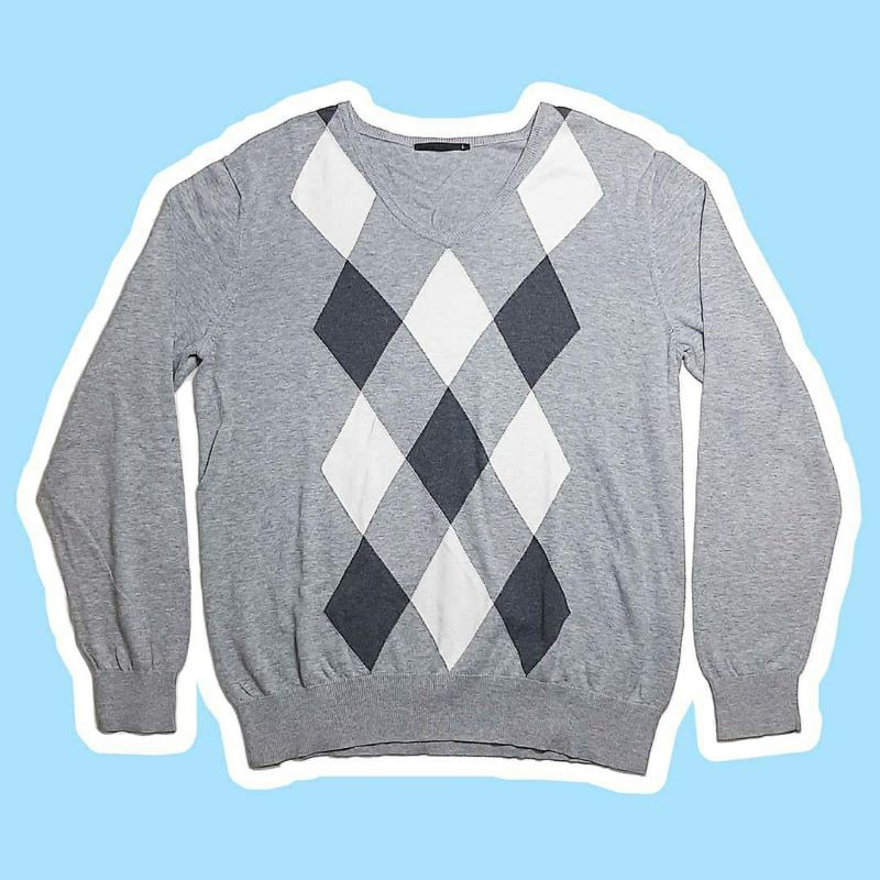 sweater rajut ketupat/argyle sweater