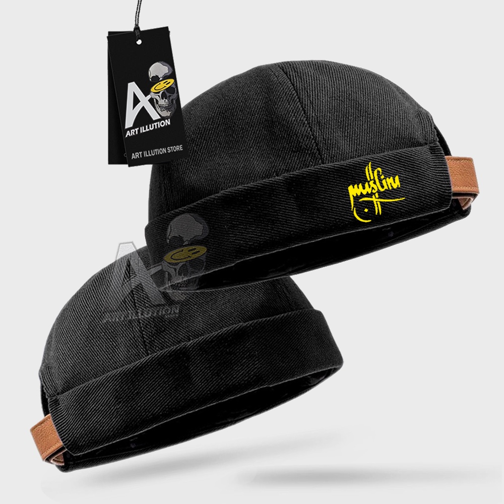 TOPI CAP MIKI HAT PECI HIJRAH LOGO KALIGRAFI MUSLIM MODEL LOGO TERBARU MIKI HAT CUSTOM LOGO PREMIUM 