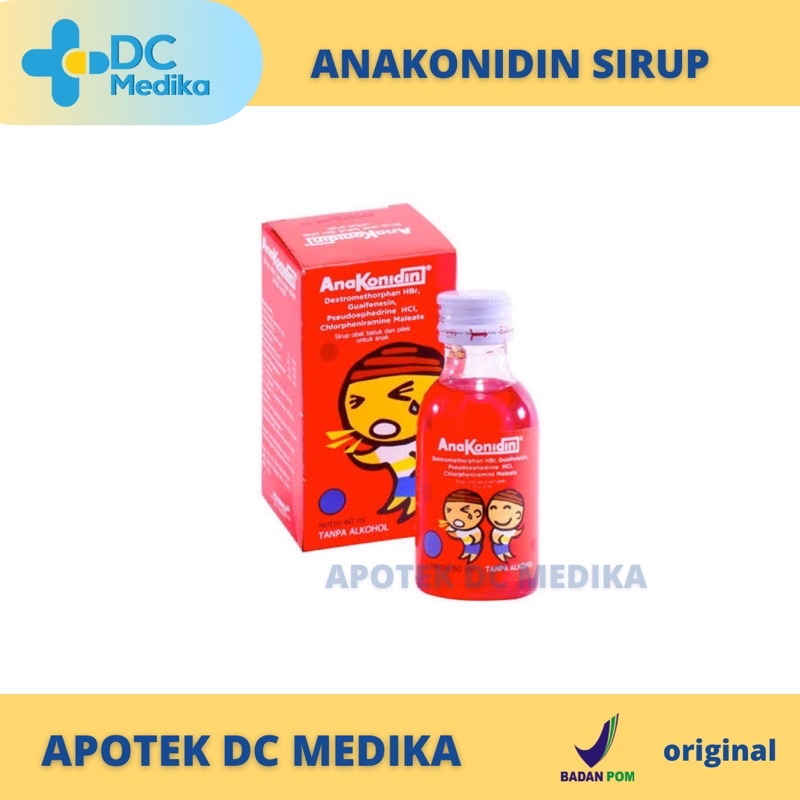 Anakonidin sirup / Obat batuk anak / Obat flu anak