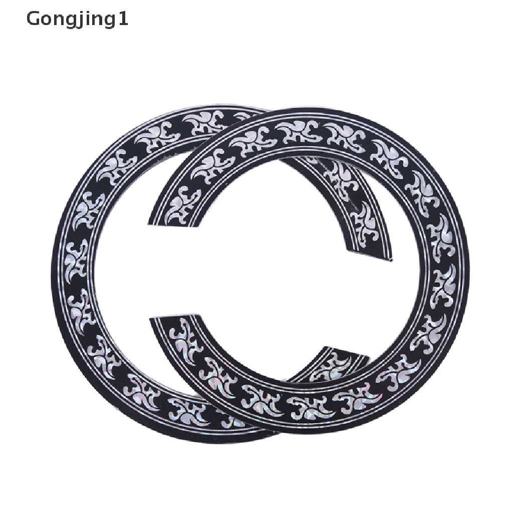 Gongjing1 104mm 94mm inch Lubang Suara Gitar Bahan PVC Keras Rosette Inlay