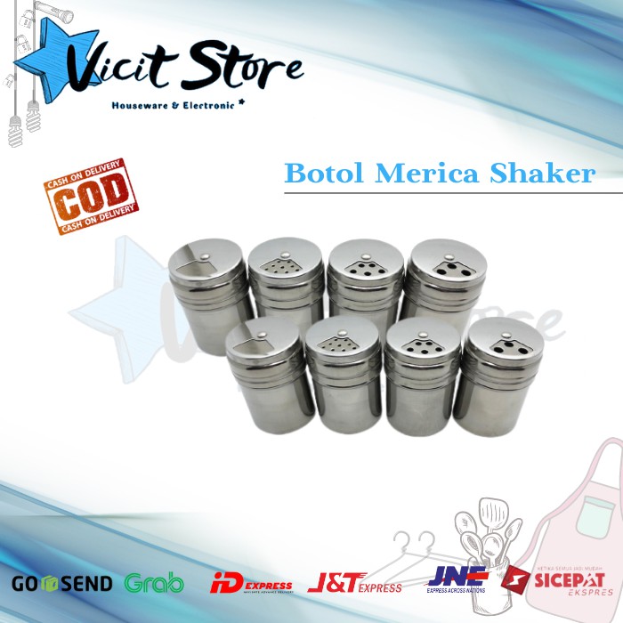 Botol Merica Stainless Shaker / Tempat Bumbu Stainless