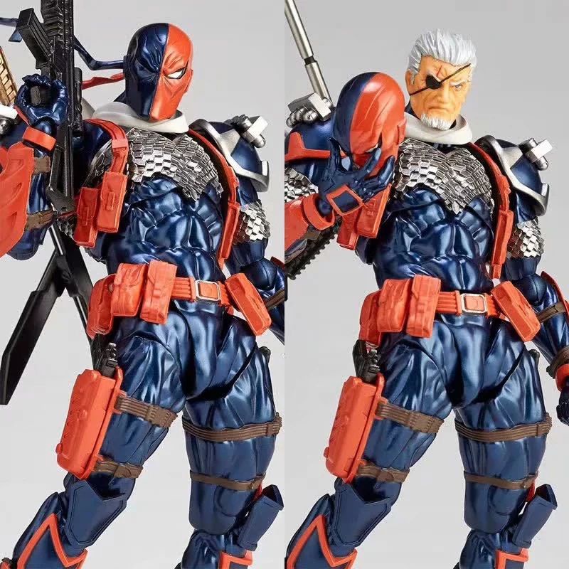 Yamaguchi Amazing Revoltech Deathstroke No.011 Action Figure Model Mainan Hadiah