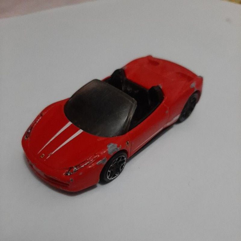 hotwheels ferrari red 458 spider