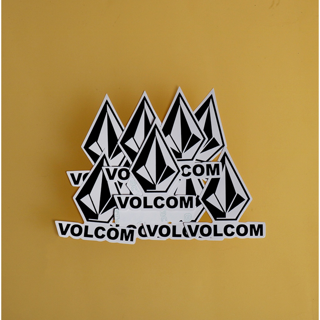 STIKER GRAFTAC - VOLCOM - STIKER AESTHETIC LAPTOP, AKSESORIS HP, ANTI AIR, MOTIF,HELM.