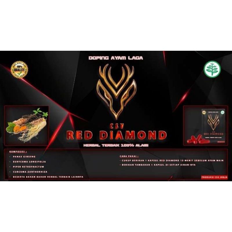 RED DIAMOND *CSV* DOPING AYAM LAGA 1000% PATENT