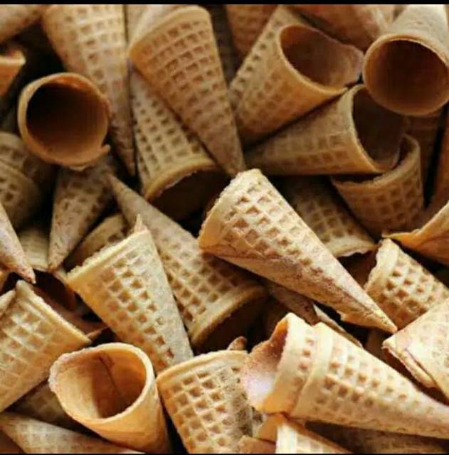 CONE ICE CREAM WAFFLE KERUCUT 10 PCS / 1 ROLL