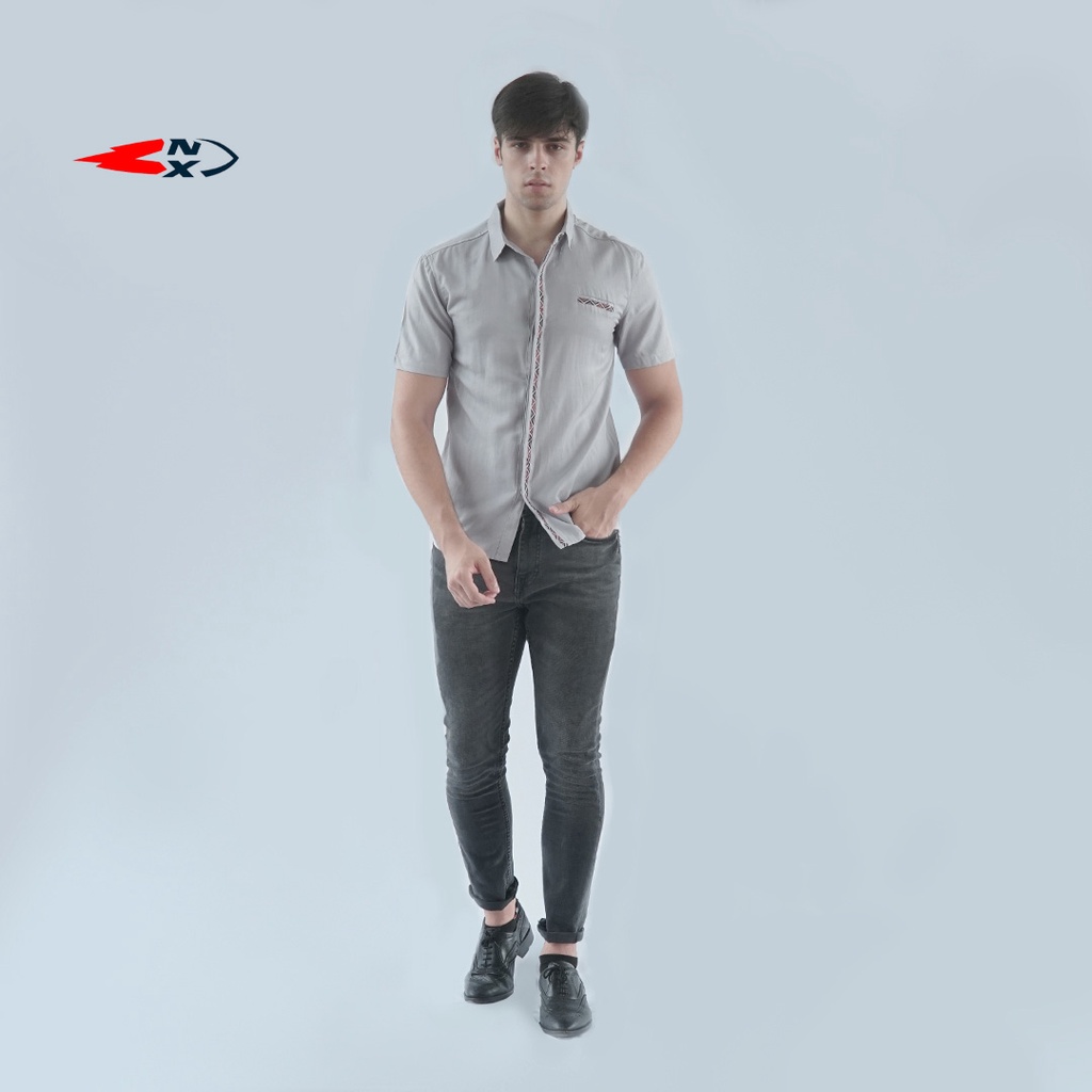 NXNITROX KEMEJA PRIA KATUN SILK 1613