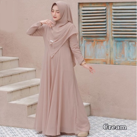 GAMIS SYARI JUMBO + KHIMAR / HOME DRESS BUSUI