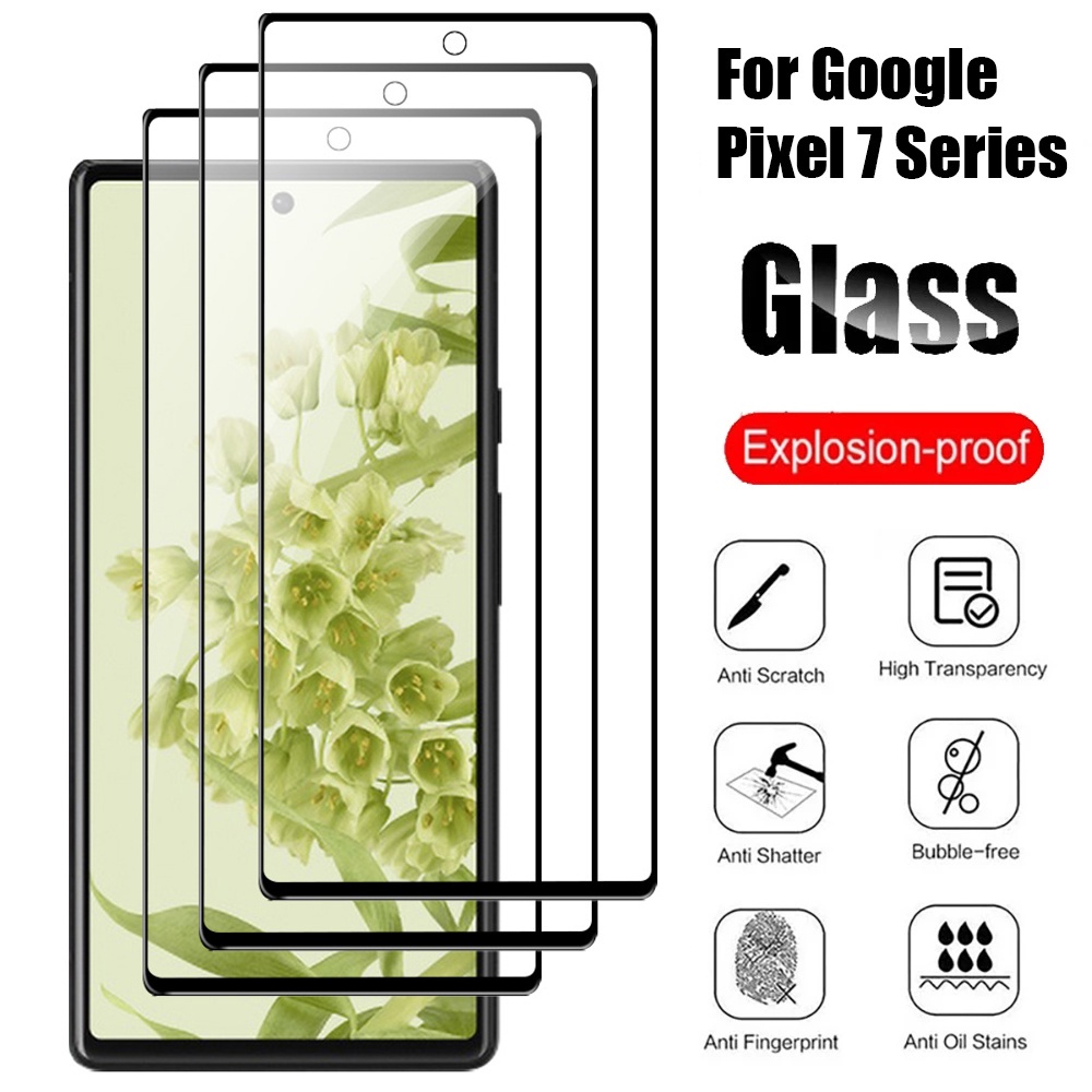 1pc Pelindung Layar Tempered Glass Anti Glare / Sidik Jari Untuk Google Pixel 7 / 7Pro