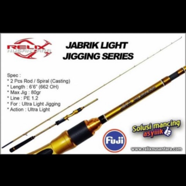 Joran jabrik 1.2 OH light jigging relix nusantara