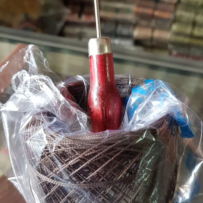 paket benang sol jarum sol coklat tua