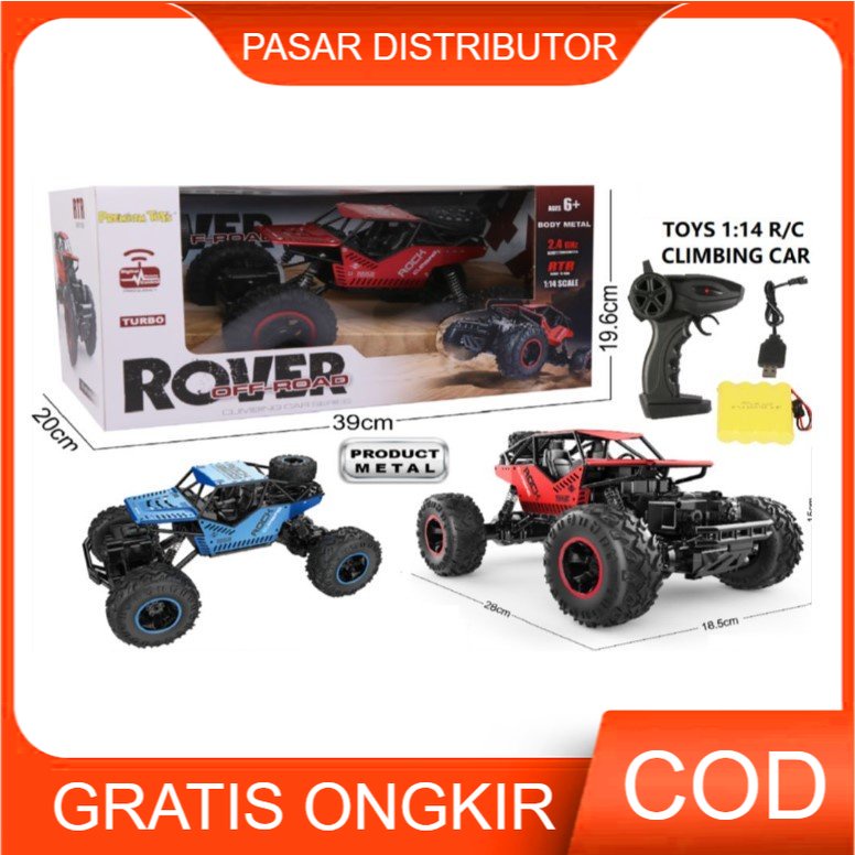 Mainan Anak RC POWER OFF ROAD 1:14 Rover Racing Climbing Car Remote