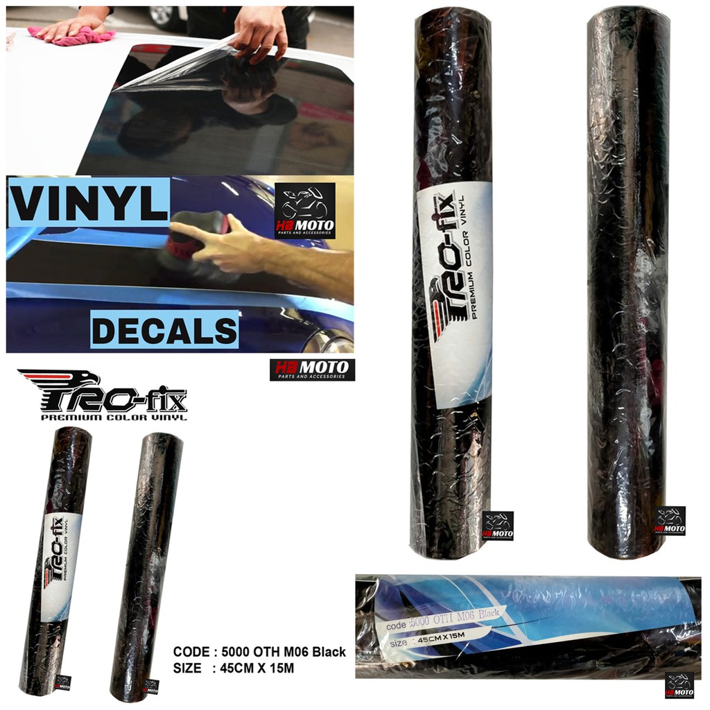 

Sticker Vinyl Profix Black Metalic ( 5000 OTH MP 06 Black ) / Scotlight Vinyl Profix 45 Cm X 15 M