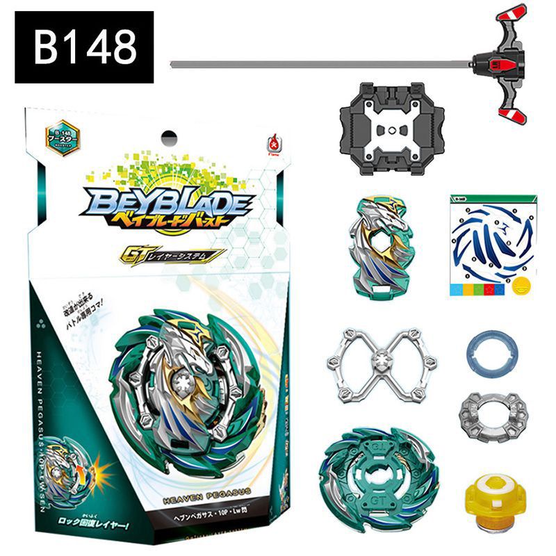 Gt Burst Beyblade B148 HEAVEN PEGASUS.10P.Lw Dengan Penggaris/ Hadiah Mainan Peluncur Kawat