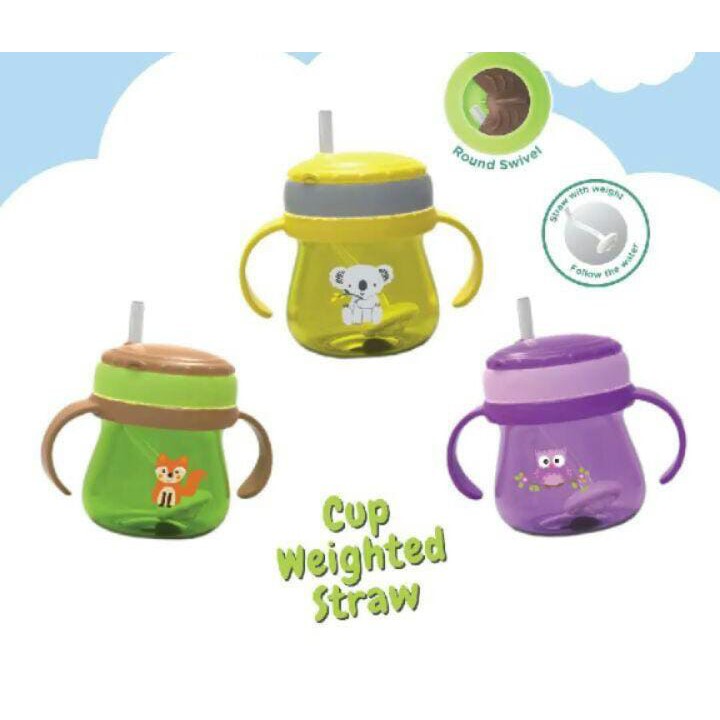 Baby Safe - Cup Weighted Straw 250ml / botol minum bayi / botol minum