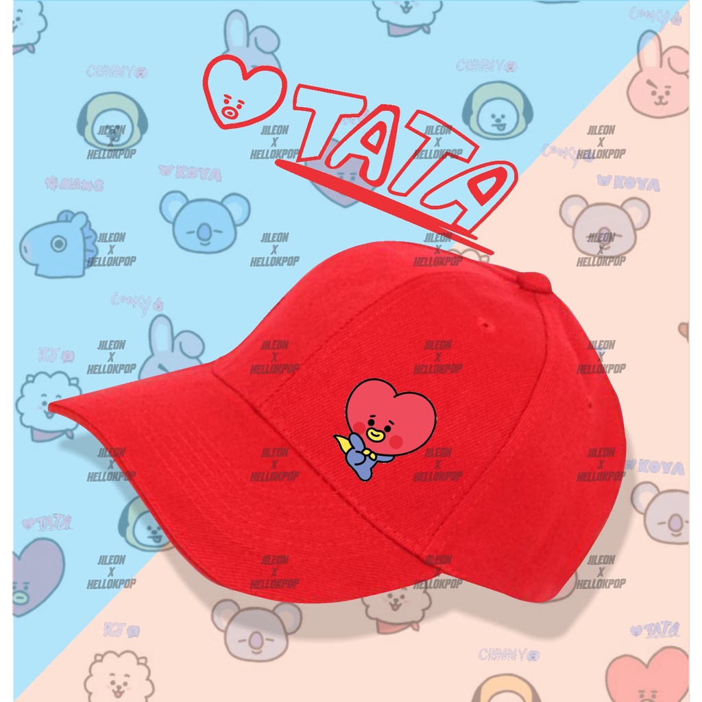 TOPI ANAK DAN DEWASA BT21 CHIMMY COOKY TATA KOYA MANG RJ SHOOKY VAN ( 3 - 10 TAHUN )-7