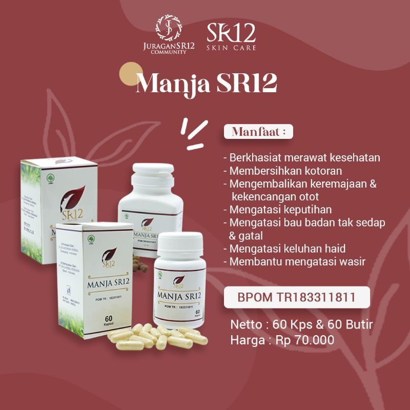 PELANCAR HAID AMPUH / MANJAKANI SR12 ACEH HERBAL / OBAT KEPUTIHAN / KISTA / PROMIL BPOM HALAL